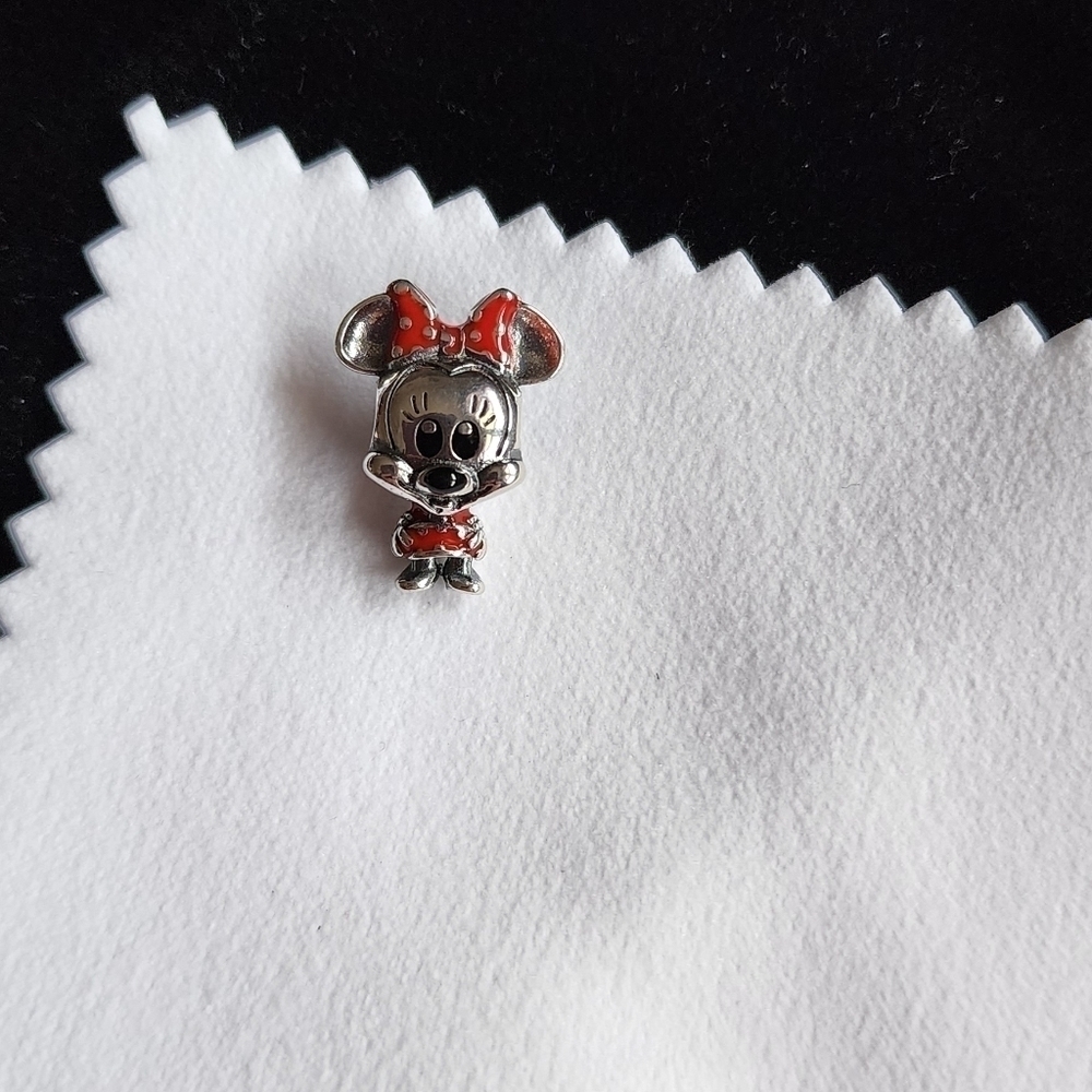 New Pandora Disney Minnie Mouse silver charm for Jewelry bracelet